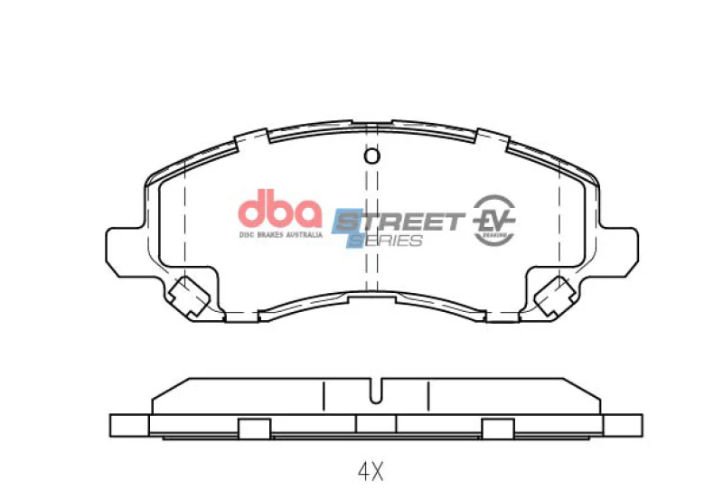 DBA 11-14 Chrysler 200 Front Street Series Brake Pads - Image 6