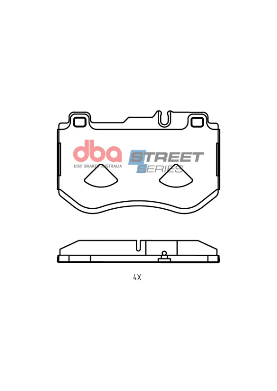 DBA 19-20 Mercedes-Benz C300 AMG Sport Package Front Street Series Brake Pads - Image 4