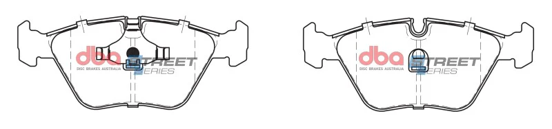 DBA 90-06 Audi 200 (w/ATE Brakes) Front Street Series Brake Pads - Image 5
