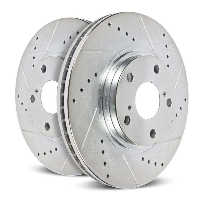 Power Stop 67-72 Dodge Dart Front Evolution Drilled & Slotted Rotors - Pair - Image 4