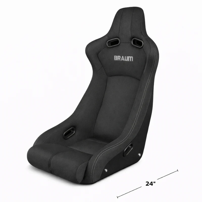 Venom-R Series Fixed Back Bucket Seat - Black Cloth / Carbon Fiber - Image 7
