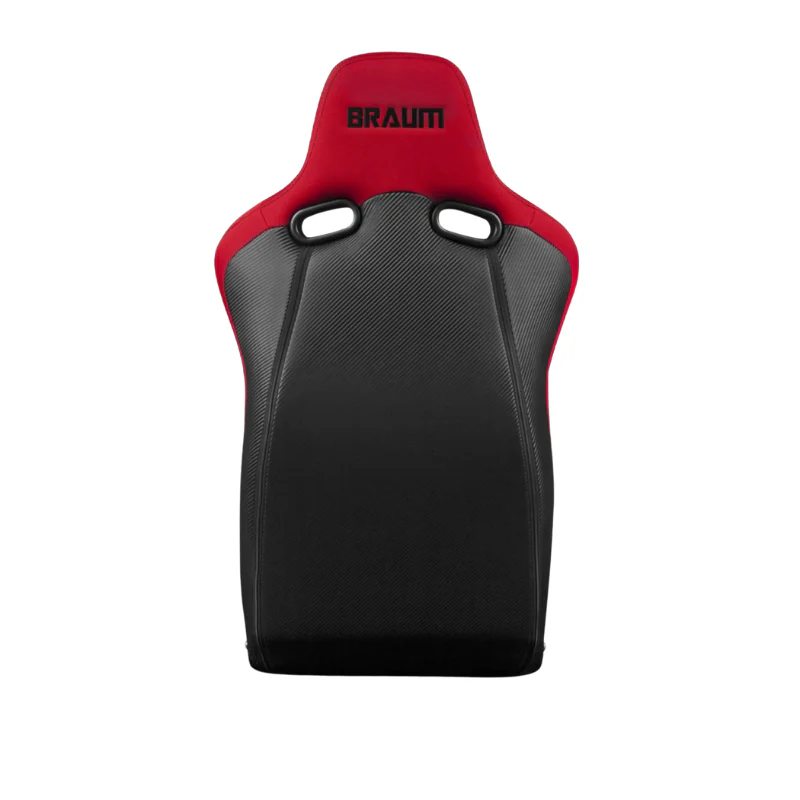 Venom-R Series Fixed Back Bucket Seat - Red Cloth / Carbon Fiber - Image 5